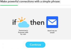 IFTTT that 押した後の画面