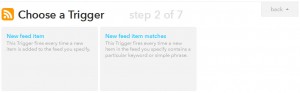 IFTTT レシピ作成その３ トリガーの選択