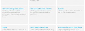 IFTTT レシピ作成その６ Weather Channel Tomorrow's forecast