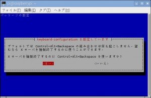 raspi-config 強制終了コマンドの使用許可