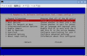 raspi-config Change User Password