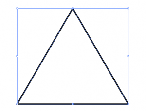 Illustratorで三角形が作成された
