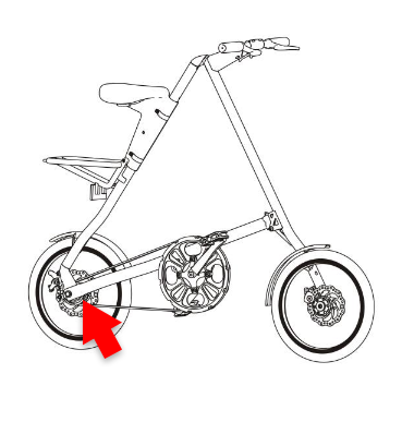 STRiDA（ストライダ）車体番号の場所（図）