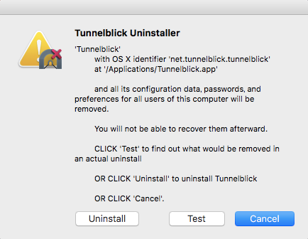 Tunnelblickのアンインストール手順08