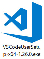 Visual Studio Codeインストーラアイコン