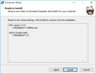 Composerインストール画面05