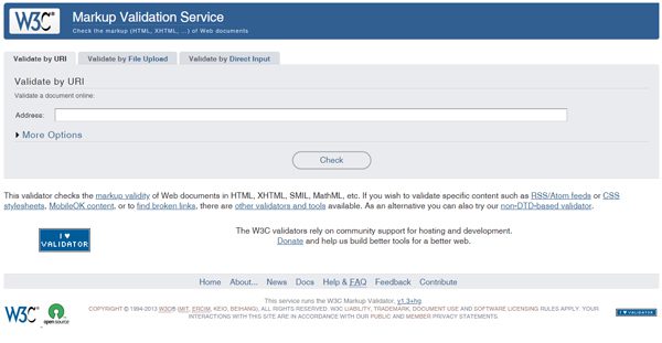 The W3C Markup Validation Service