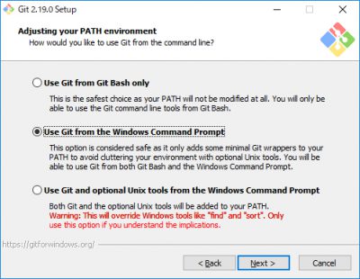 Git for Windowsインストール03