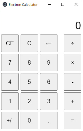 Electronで電卓作ってみた