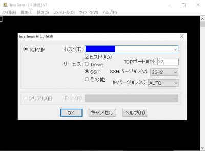 Tera Term起動画面
